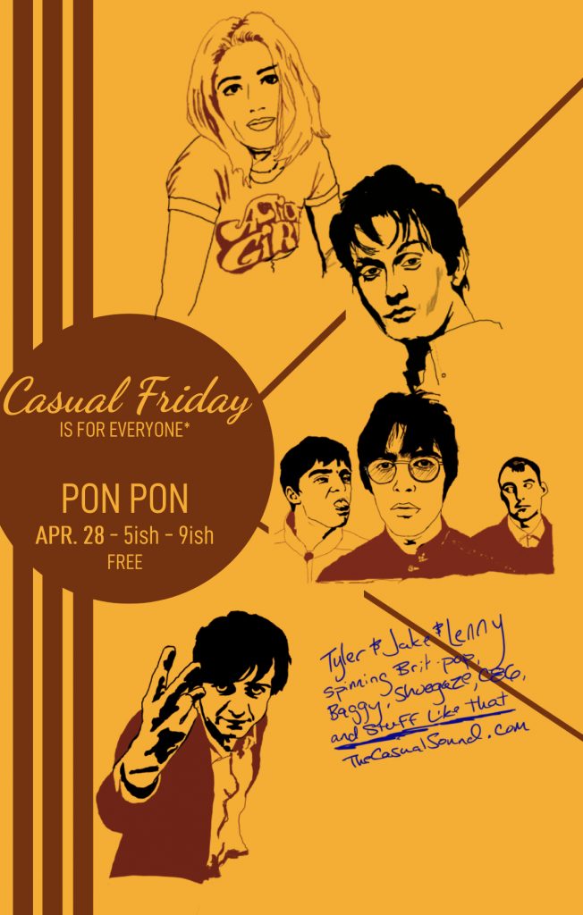 Casual Friday all-vinyl britpop, madchester, shoegaze party in Denver, CO